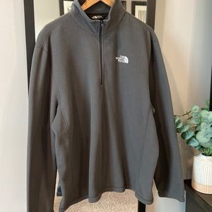 Mens The North Face Quarter Zip Fleece Pullover